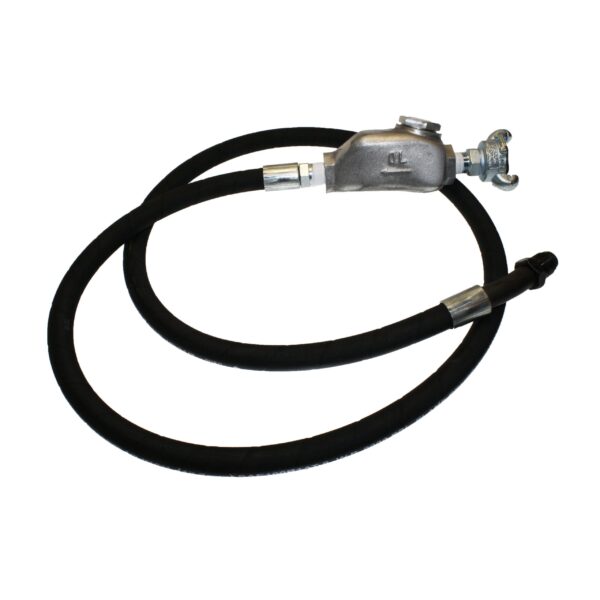 TX-4HW-1/2-HYD Hydraulic Hose Whip Assembly with MPT Bent Swivel