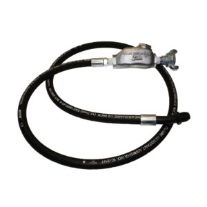 TX-4HW-HYD Hydraulic Hose Whip Assembly with 24 Thread Bent Swivel